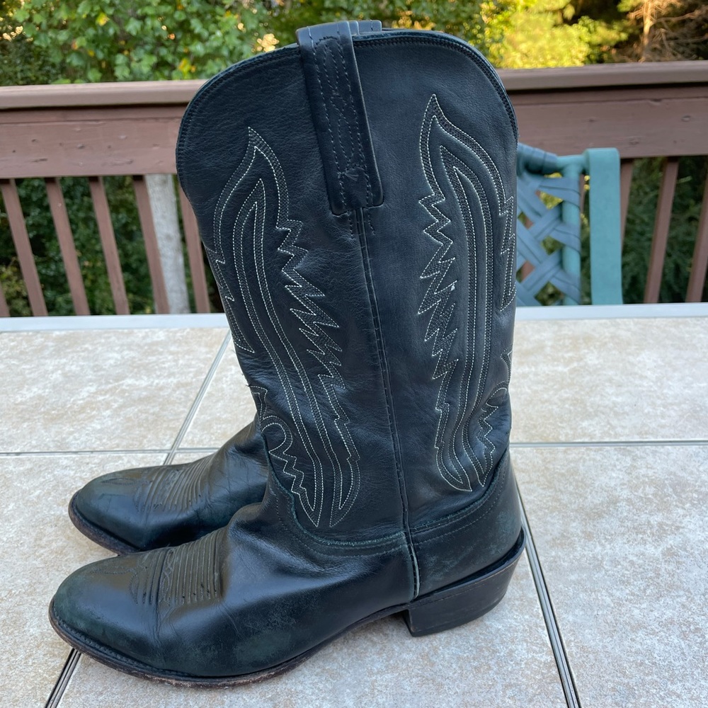 LUCCHESE N1550.R4 ,10.5  2E Black Goat